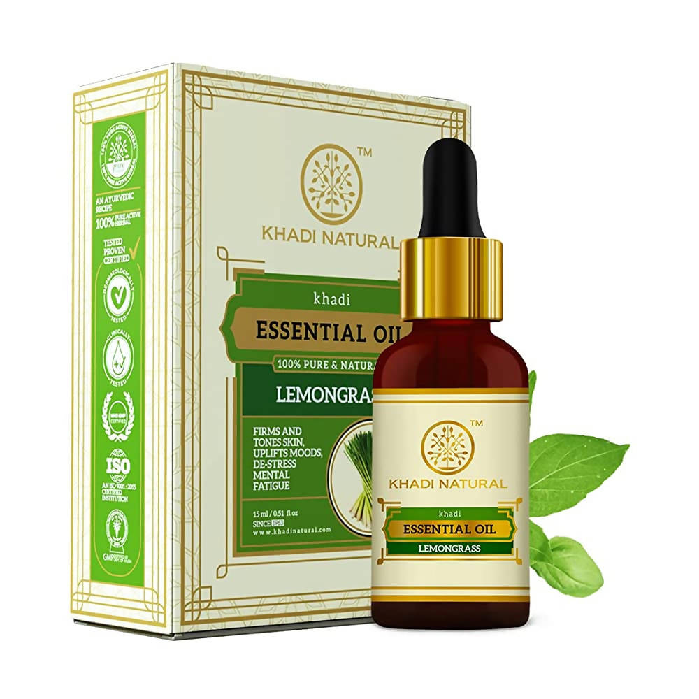 Khadi Natural Lemongrass Essential Oil - 15 ml